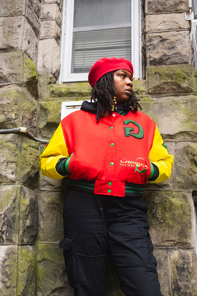 "PRESALE ORDER ONLY" Women's Cropped Letterman Jacket